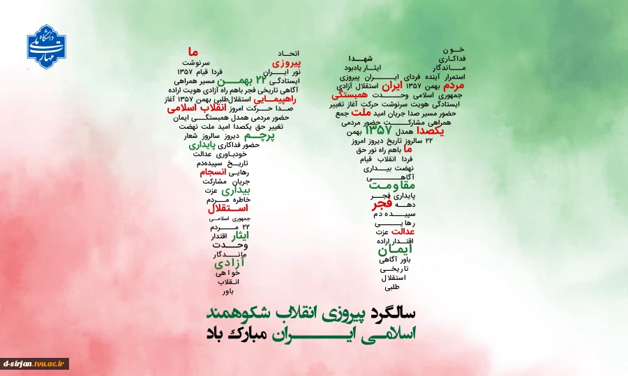 سالگرد پیروزی انقلاب شکوهمند اسلامی ایران مبارک باد.